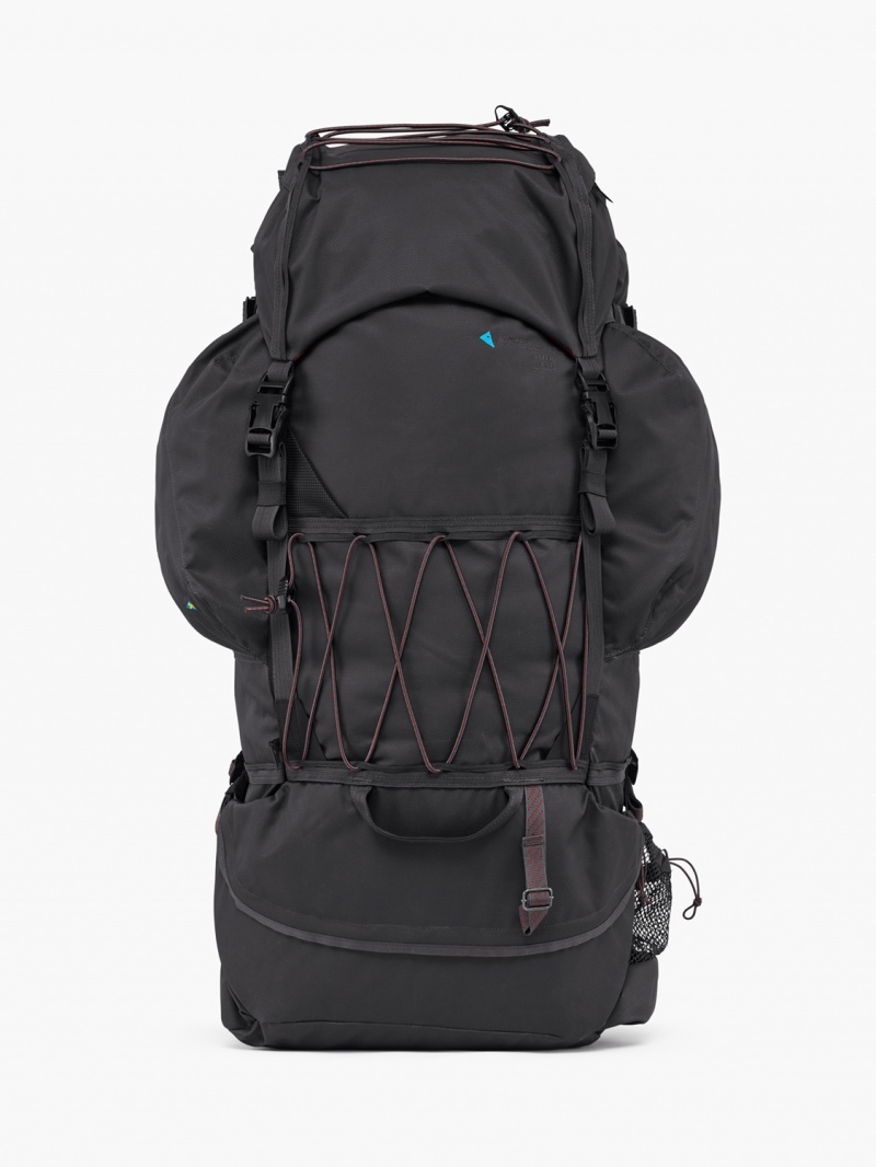 Men Klättermusen Ymer 2.0(77L) Backpack Black | 83062TKQU