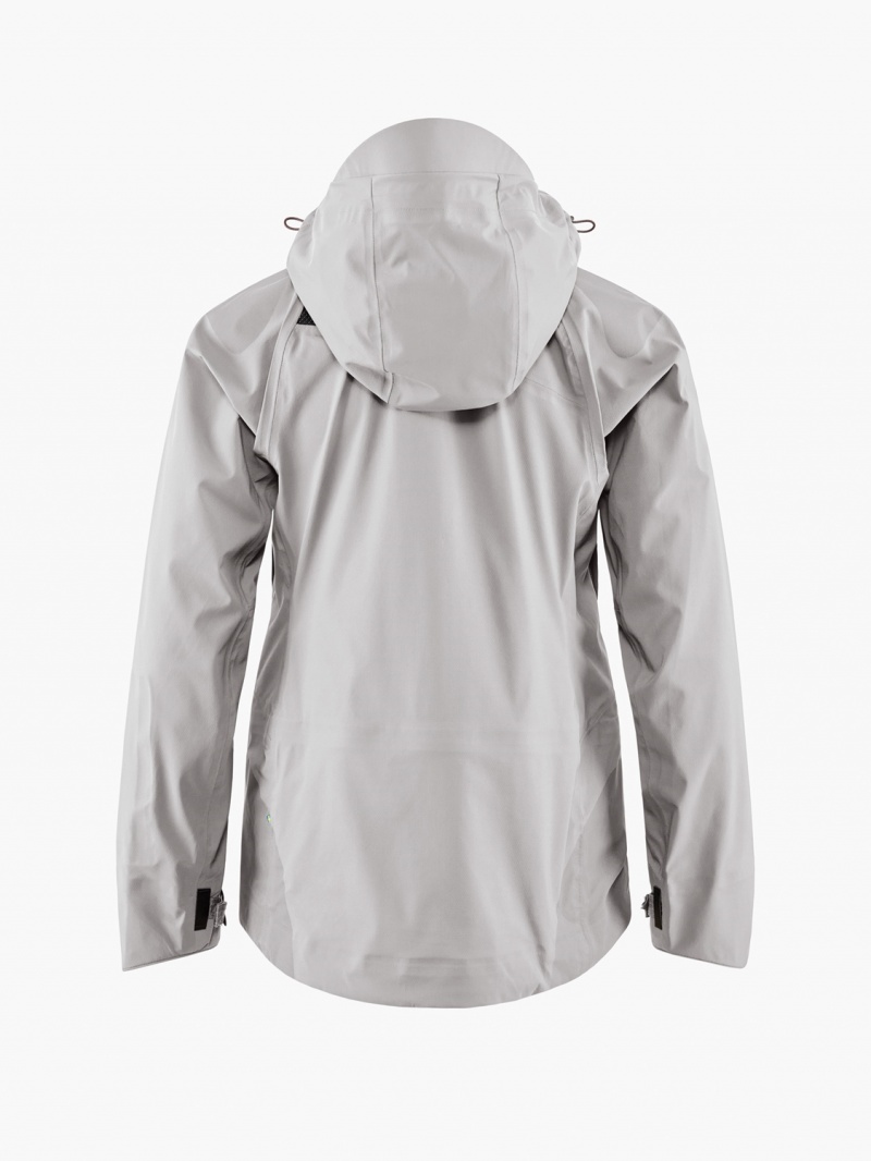 Women Klättermusen Allsvinn Waterproof Jackets Grey | 30176XPTC