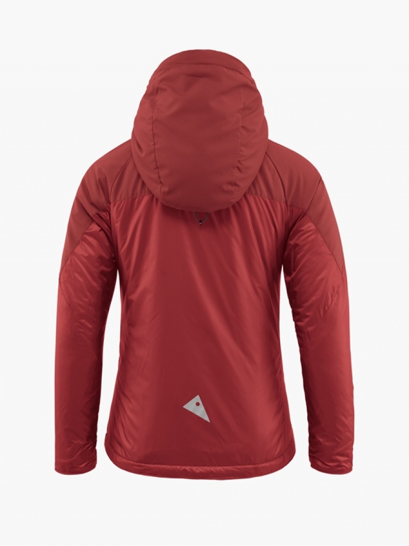 Women Klättermusen Alv Down Jackets Red | 36524EMFX