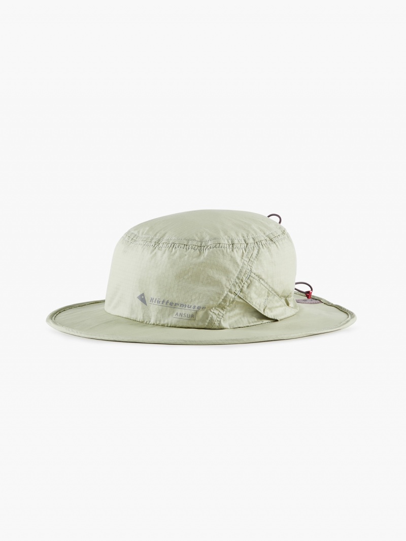 Women Klättermusen Ansur Hats Green Silver | 52098RCJH