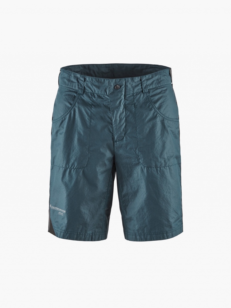 Women Klättermusen Ansur Shorts Blue | 86193SBNH