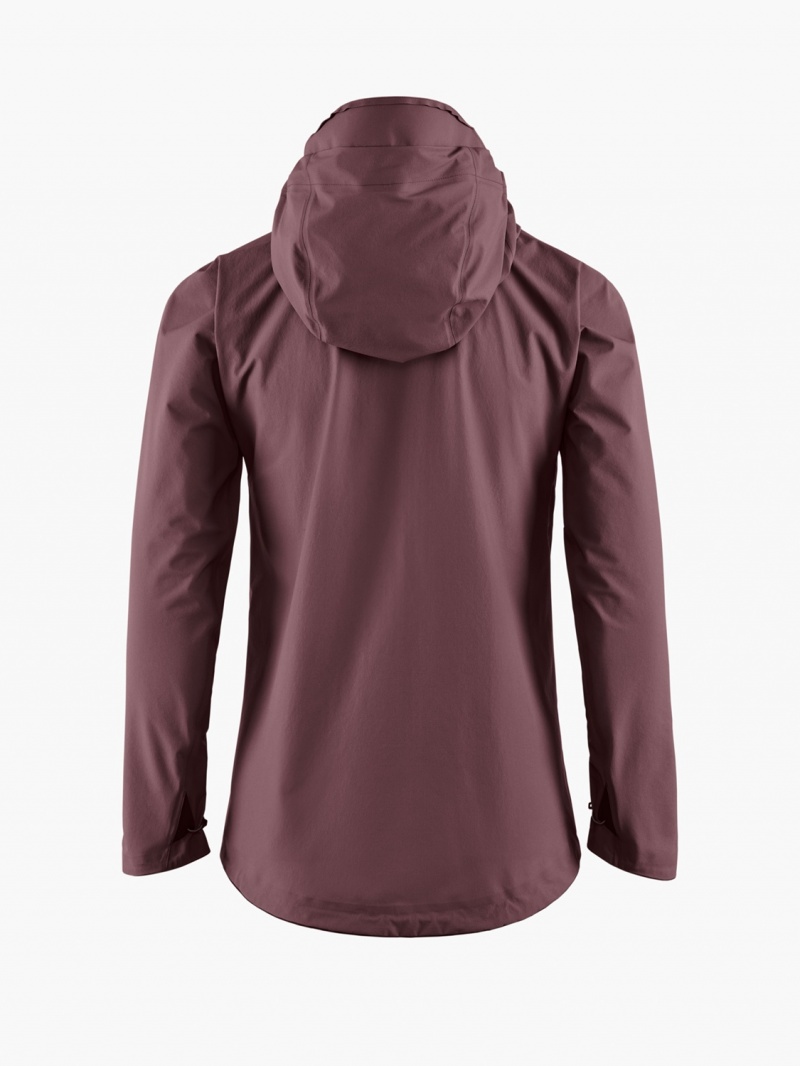 Women Klättermusen Asynja Waterproof Jackets Red | 80562CIHT