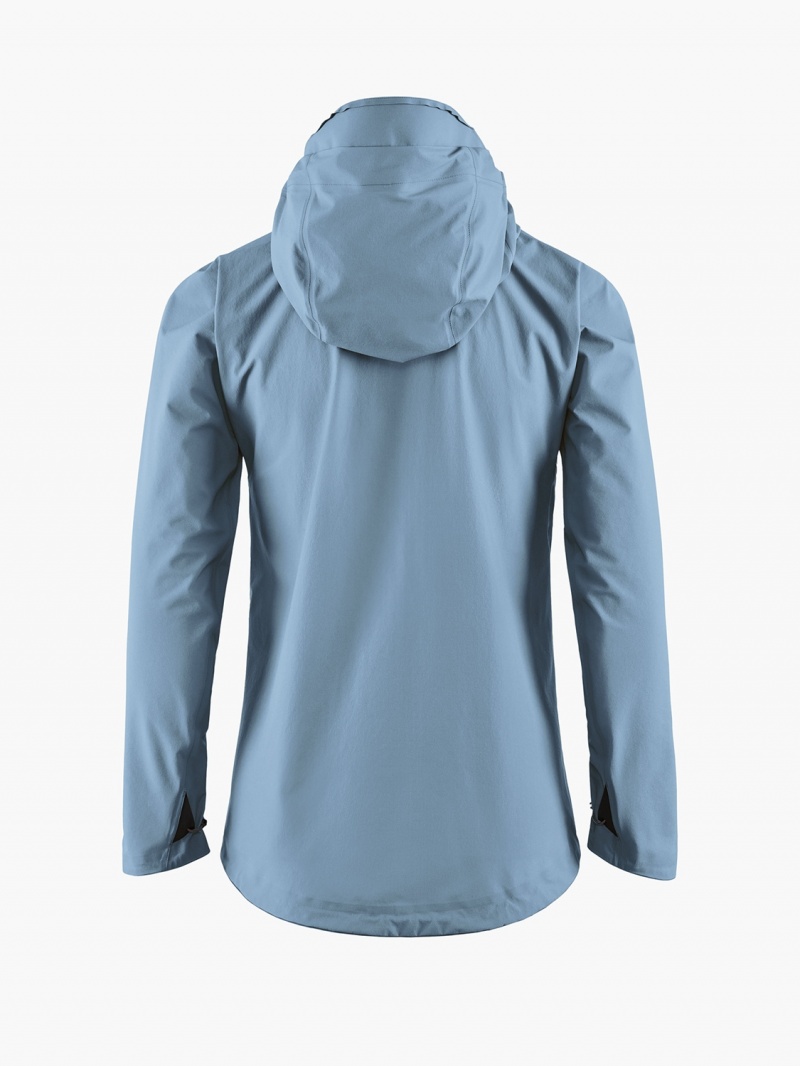 Women Klättermusen Asynja Waterproof Jackets Blue | 64039QBXP