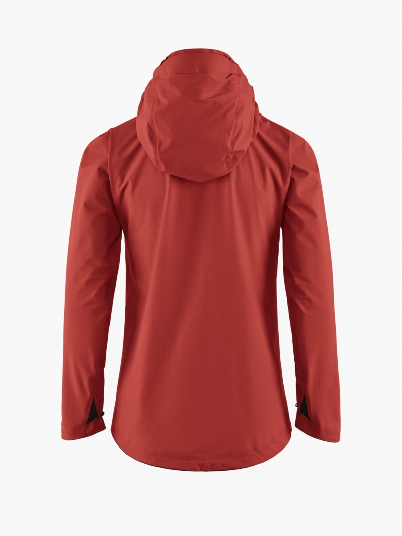 Women Klättermusen Asynja Waterproof Jackets Red | 97423ZCPI