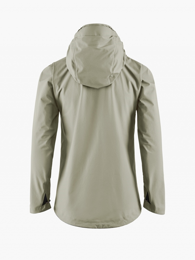 Women Klättermusen Asynja Waterproof Jackets Silver Green | 86049WGTR