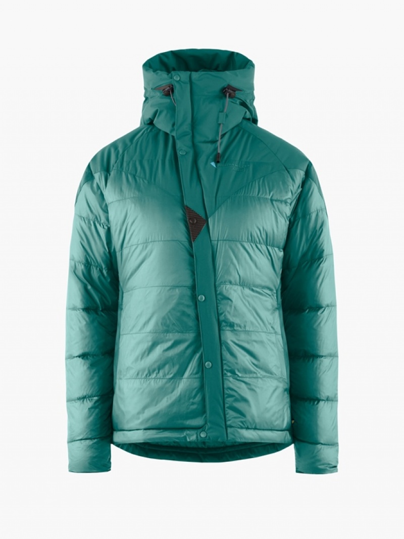 Women Klättermusen Atle 2.0 Down Jackets Green | 98621FPTW