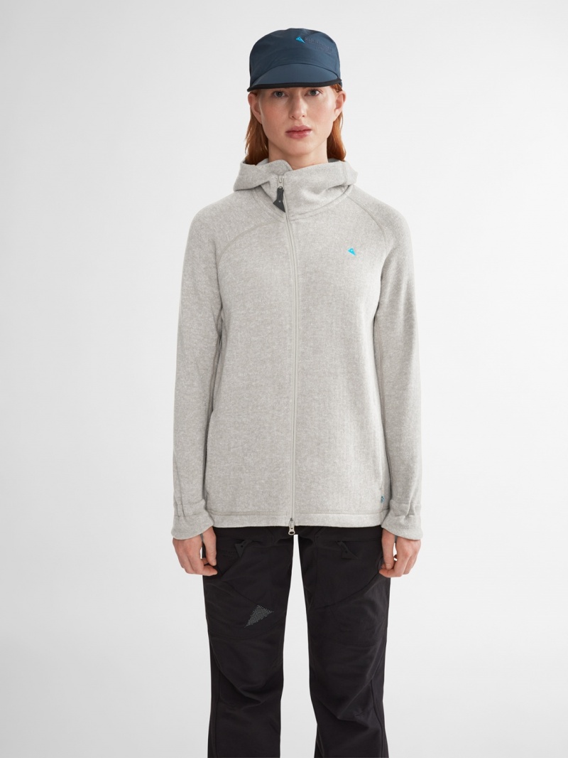 Women Klättermusen Balder Hoodie Midlayer Dark Grey | 15397LMXQ