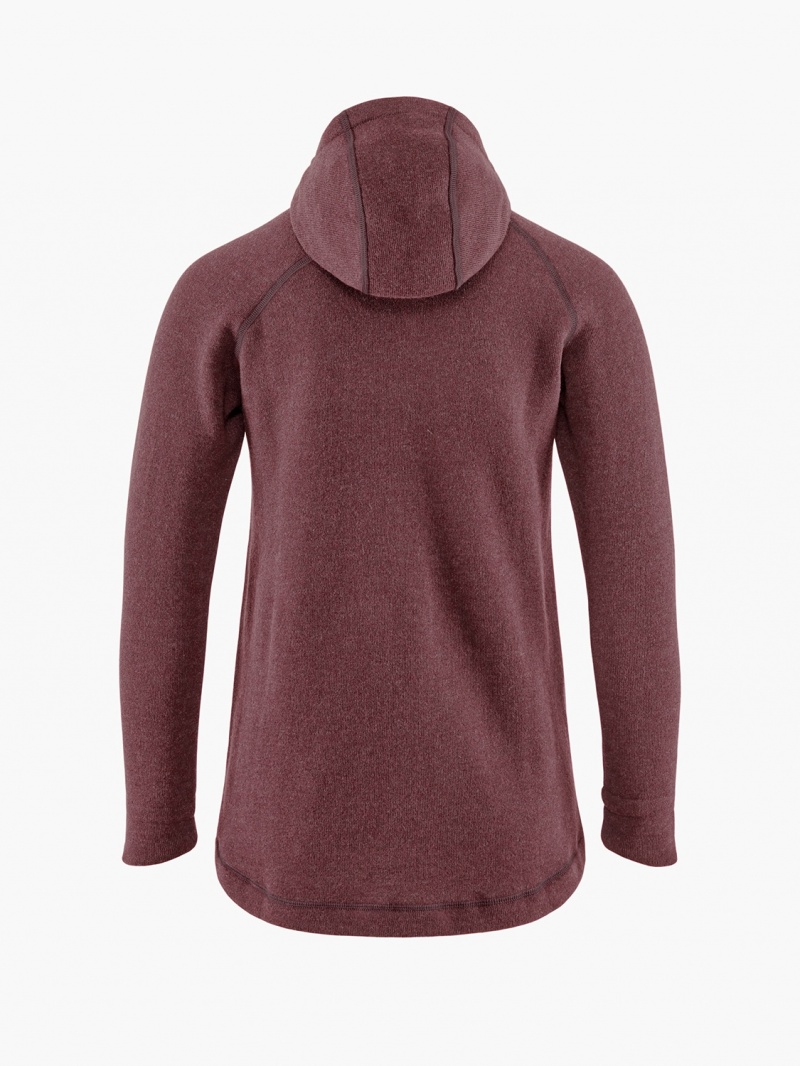 Women Klättermusen Balder Hoodie Midlayer Red | 34281MEKF