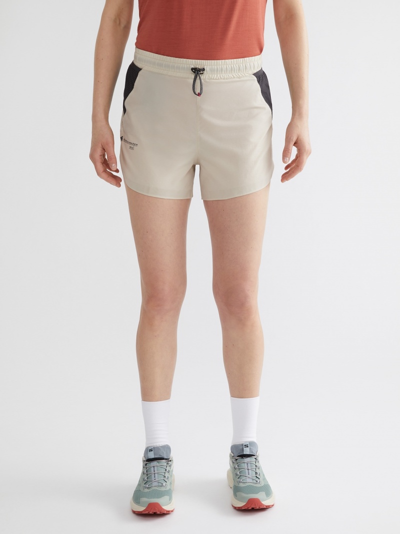 Women Klättermusen Bele Shorts Beige | 87453AJBK