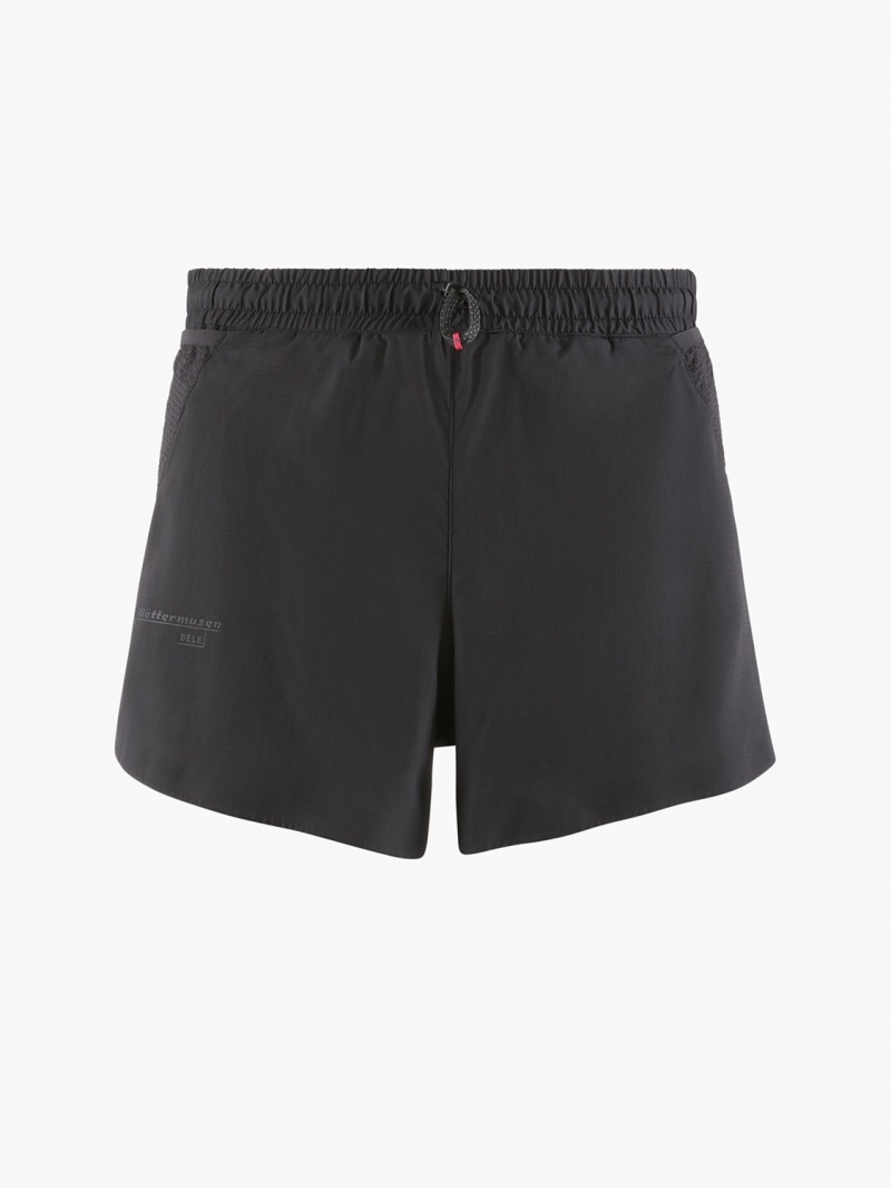 Women Klättermusen Bele Shorts Black | 68547VELS