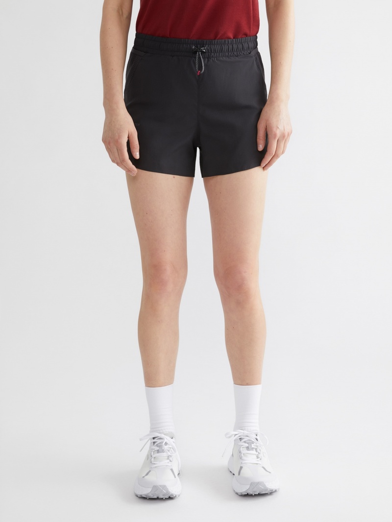 Women Klättermusen Bele Shorts Black | 68547VELS