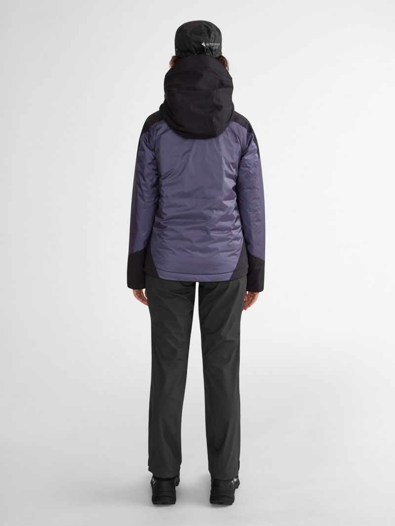 Women Klättermusen Bifrost Down Jackets Purple Black | 81527FVDA