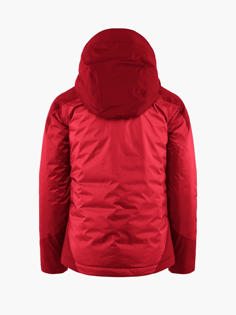 Women Klättermusen Bifrost Down Jackets Red | 05918GHFE