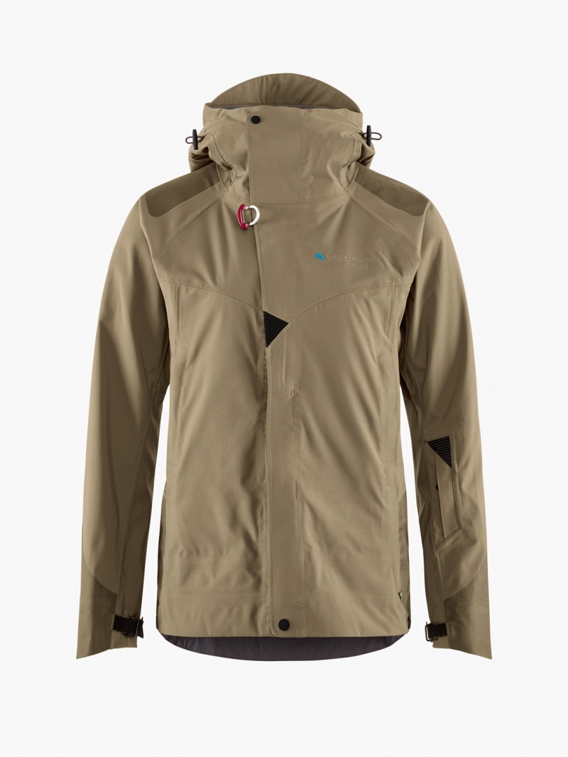 Women Klättermusen Brage 2.0 Waterproof Jackets Dark Khaki | 01627MHTF