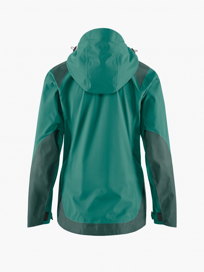 Women Klättermusen Brage 2.0 Waterproof Jackets Green | 40326AOBT