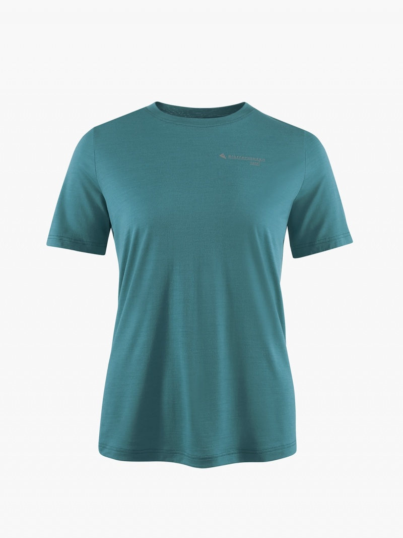 Women Klättermusen Dagr T-Shirt Green | 59318VCZM