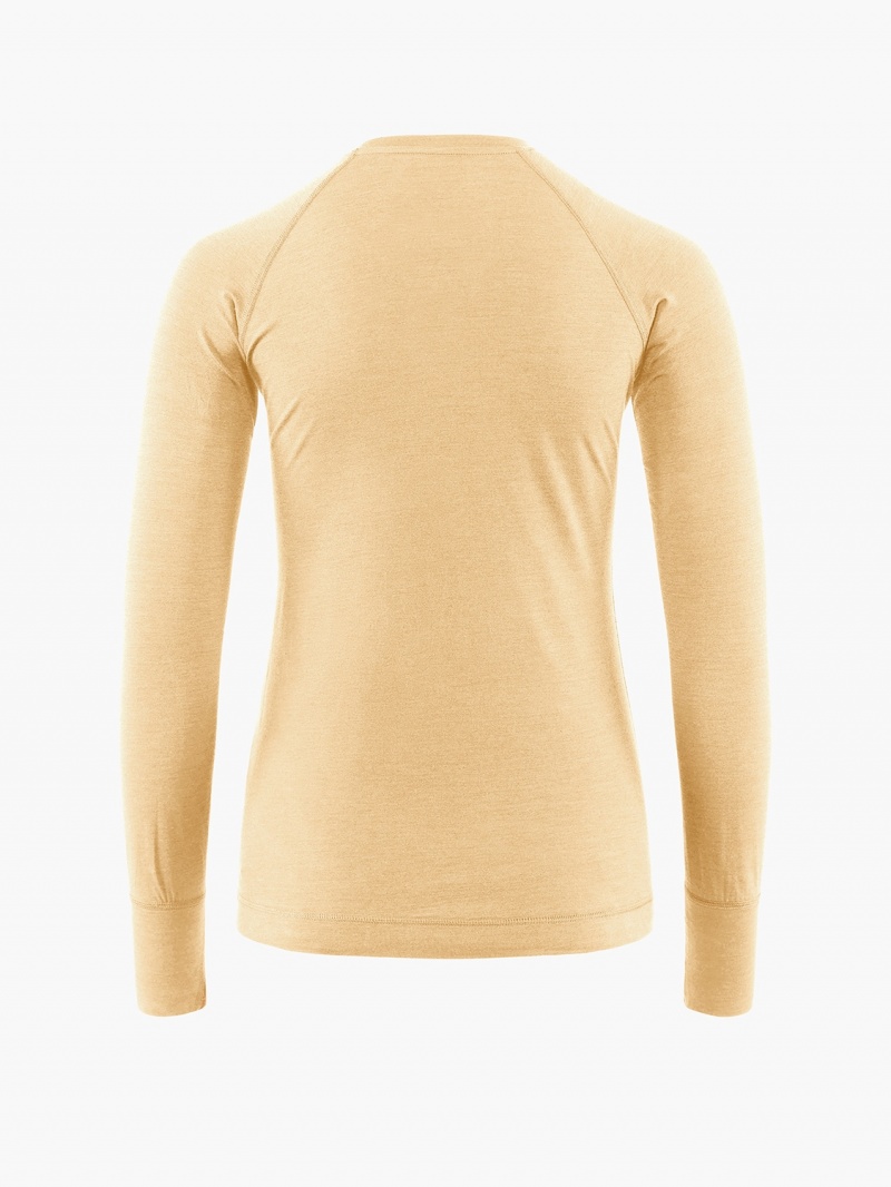 Women Klättermusen Fafne Baselayer Brown | 75241DVXJ