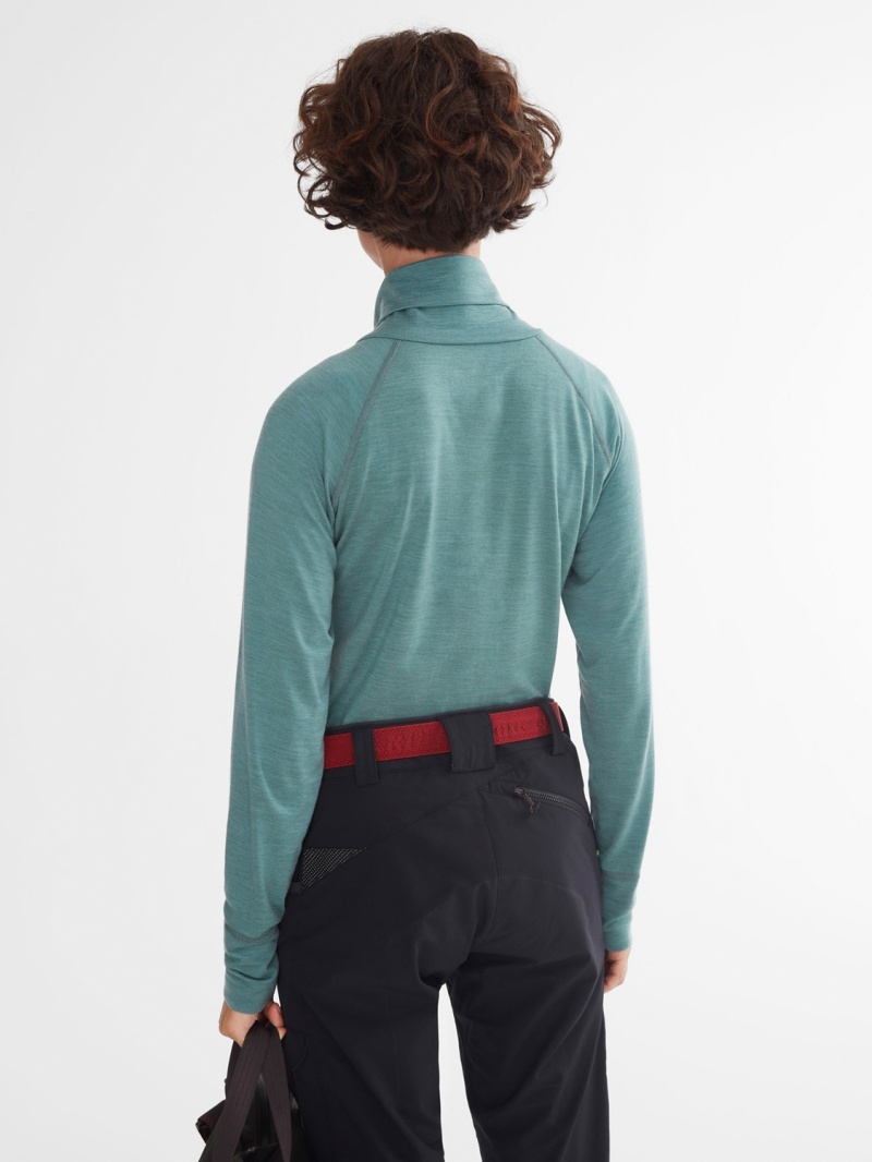 Women Klättermusen Fafne Baselayer Green | 60149VPJG