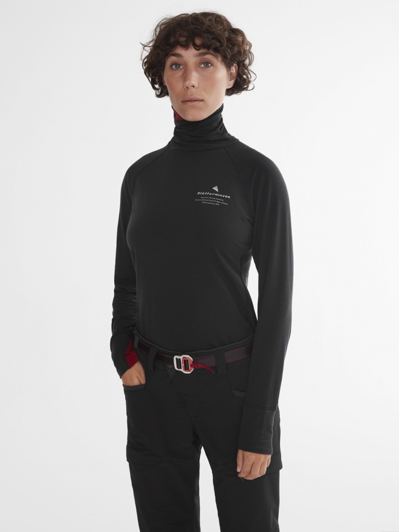 Women Klättermusen Fafne Baselayer Red | 95246OZED