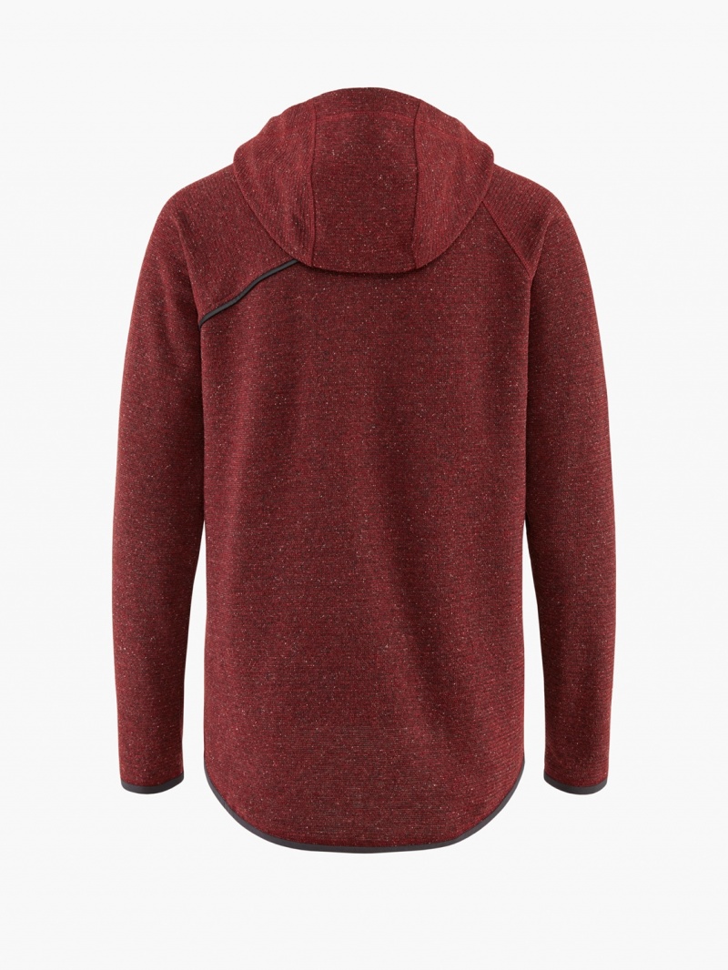 Women Klättermusen Falen Wooly Sweater Red | 26108SGDB