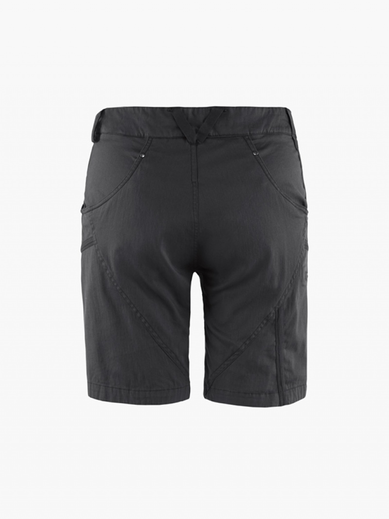 Women Klättermusen Gefjon Shorts Black | 49301NEUY