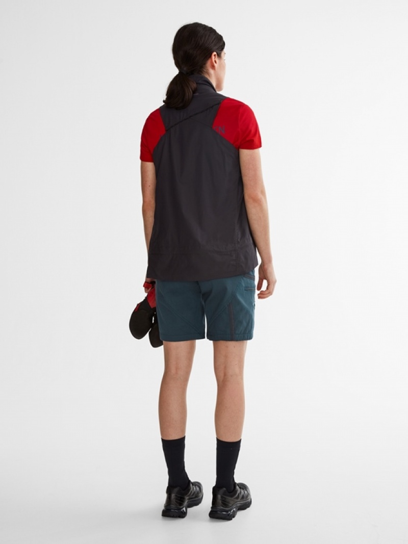 Women Klättermusen Gefjon Shorts Blue | 81549JDTA