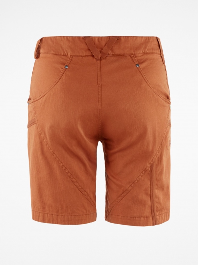 Women Klättermusen Gefjon Shorts Brown | 91564ZTDV