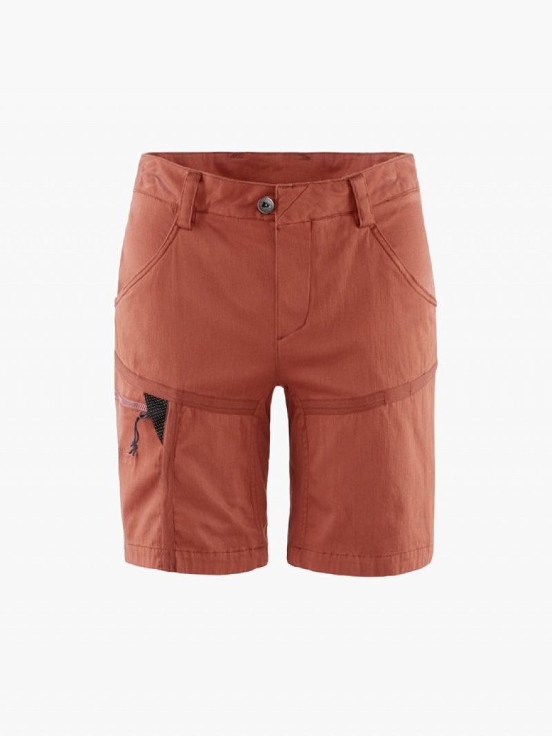 Women Klättermusen Gefjon Shorts Red | 17286LIQN