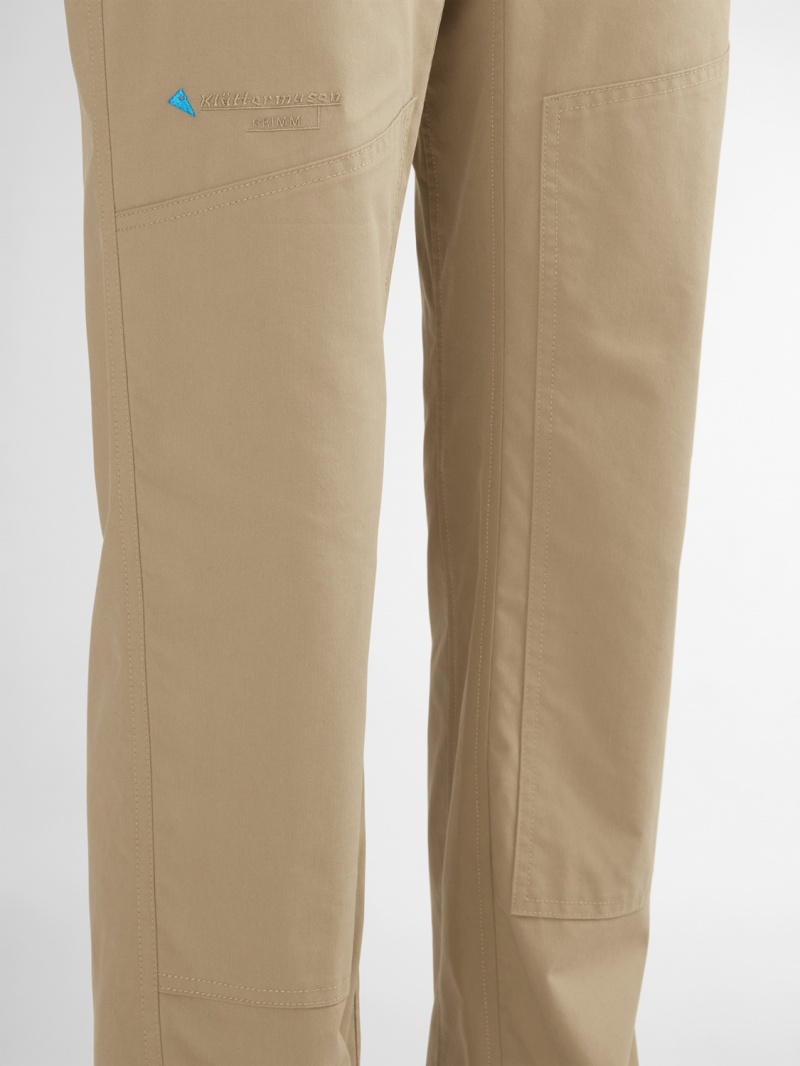 Women Klättermusen Grimm Pants Khaki | 41385KBDQ