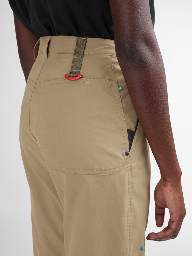 Women Klättermusen Grimm Pants Khaki | 41385KBDQ