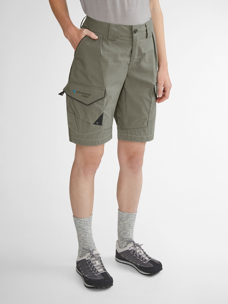 Women Klättermusen Grimner Shorts Green | 97528BFAR