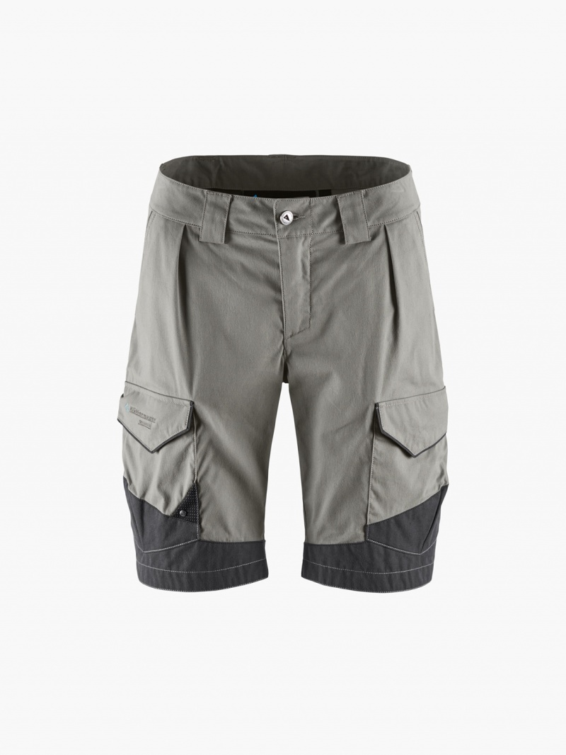 Women Klättermusen Grimner Shorts Grey Black | 10469FGLR