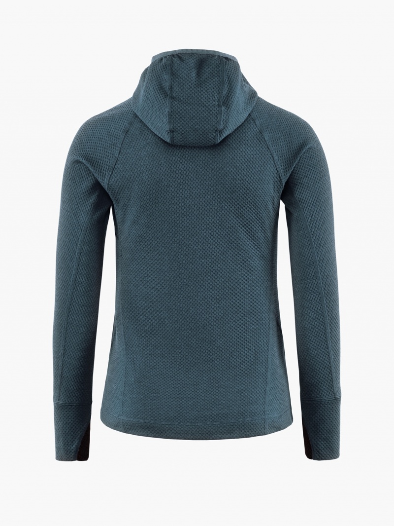 Women Klättermusen Huge Hoodie Blue | 40695JIRE