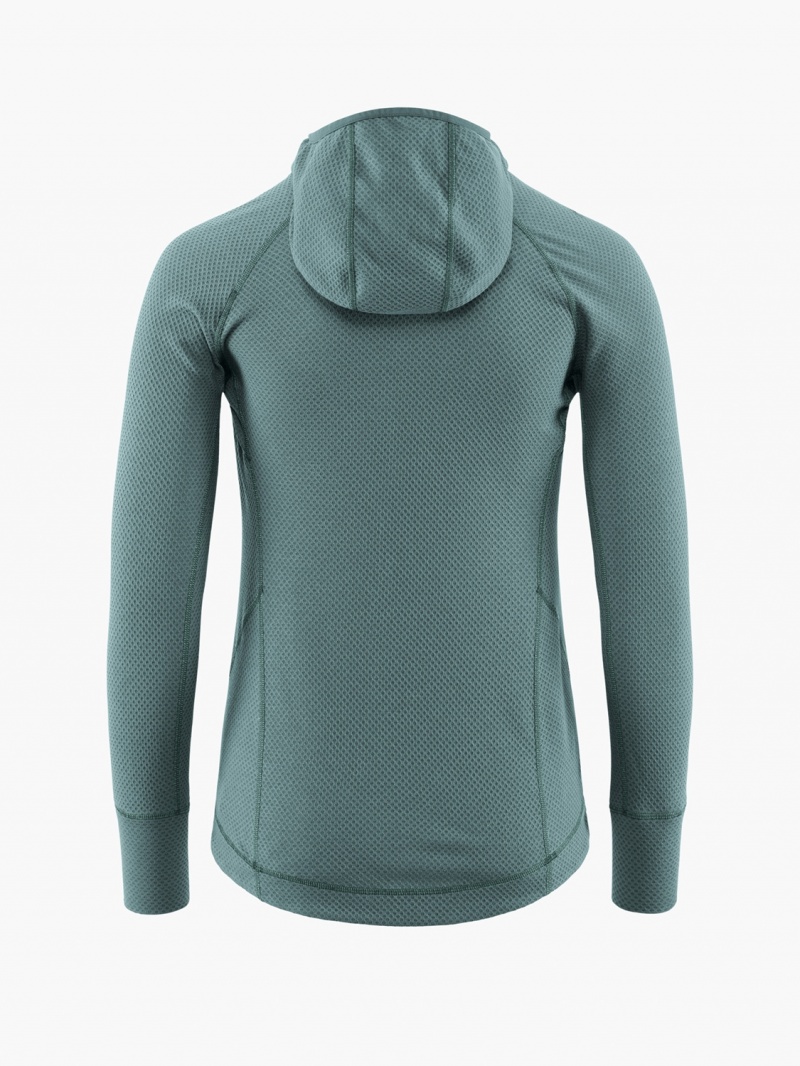 Women Klättermusen Huge Hoodie Green | 34125XJYO