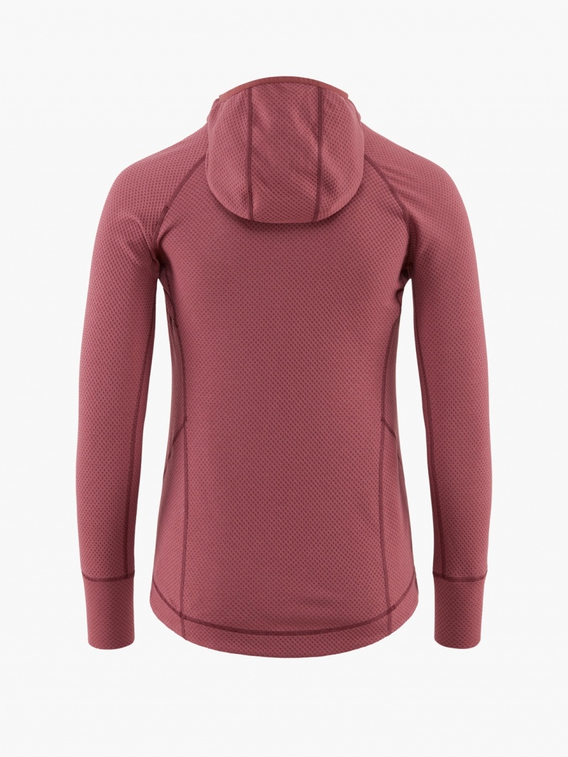 Women Klättermusen Huge Hoodie Red | 20539PYKZ