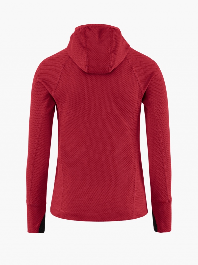 Women Klättermusen Huge Hoodie Red | 58063BDZT