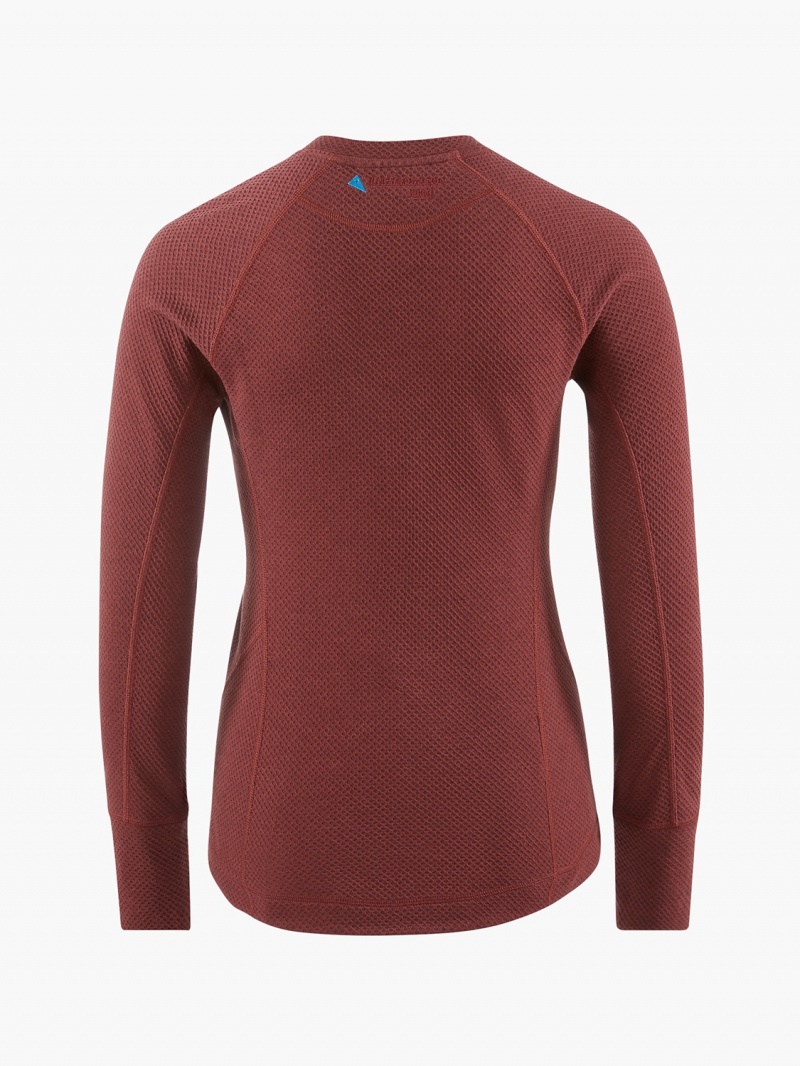 Women Klättermusen Huge Midlayer Red | 30457IHOX