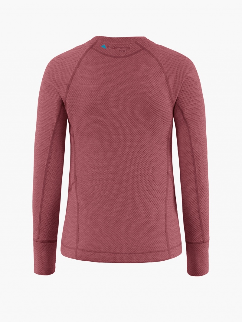 Women Klättermusen Huge Midlayer Red | 68135TRZA