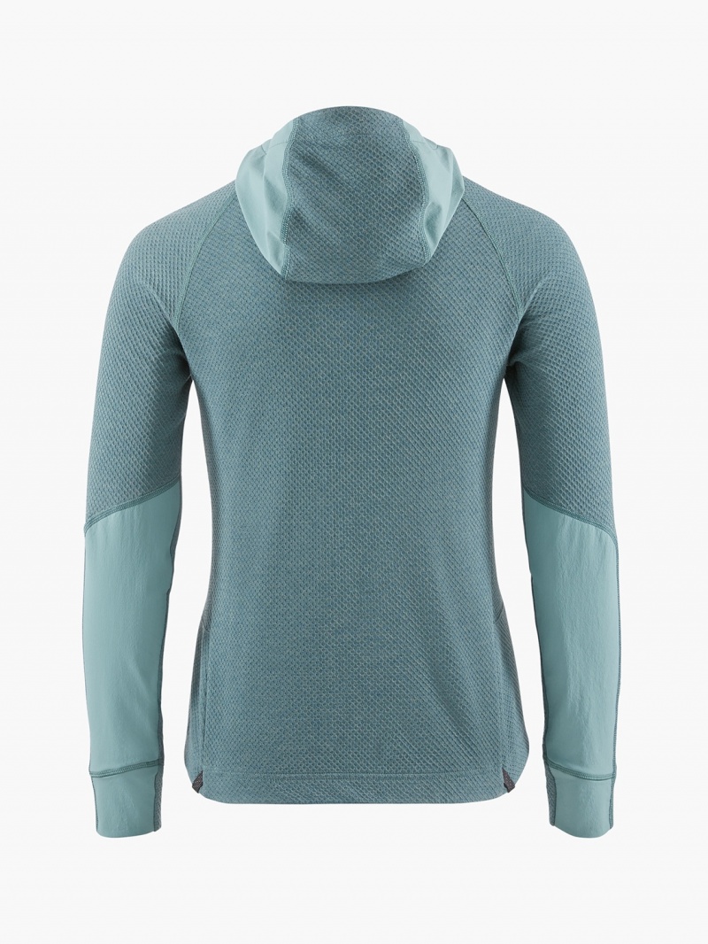 Women Klättermusen Hugin Fleece Green | 04693NDUW