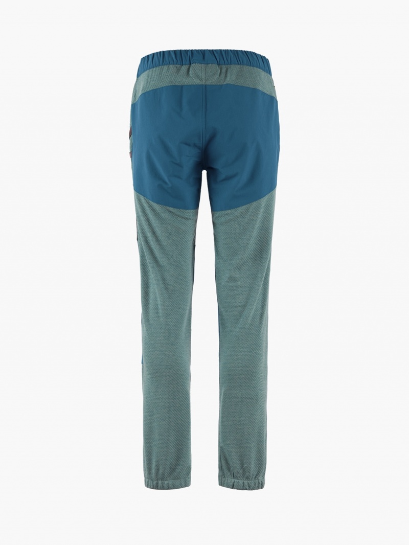 Women Klättermusen Hugin Pants Green Blue | 34562YMEC