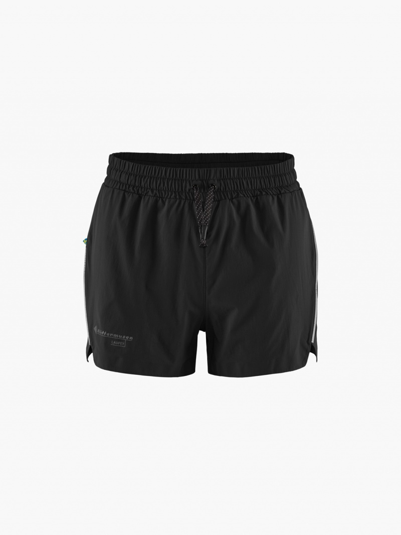 Women Klättermusen Laufey Shorts Black | 26107BQAI