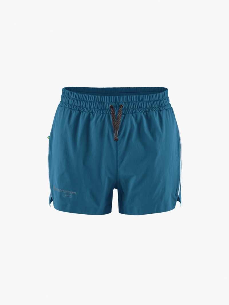 Women Klättermusen Laufey Shorts Blue | 74612TSHG