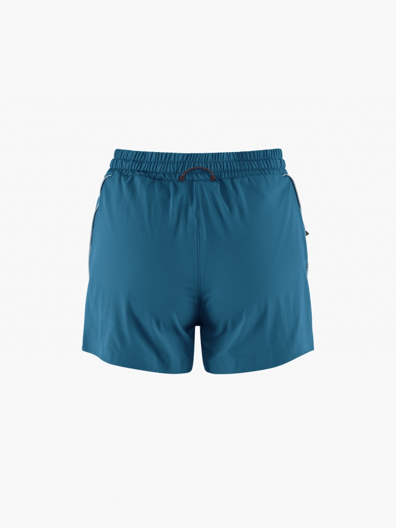 Women Klättermusen Laufey Shorts Blue | 74612TSHG