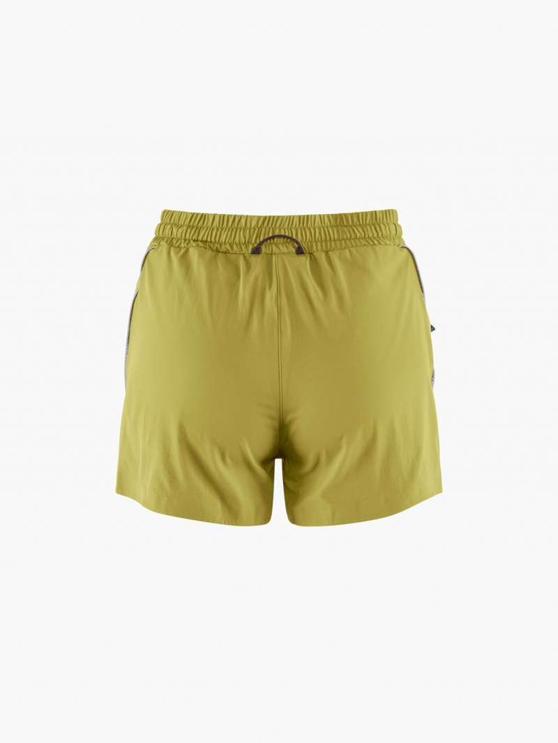 Women Klättermusen Laufey Shorts Green | 46071JOQN