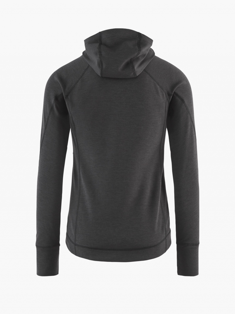 Women Klättermusen Njorun 2.0 Hoodie Black | 92387VWOT