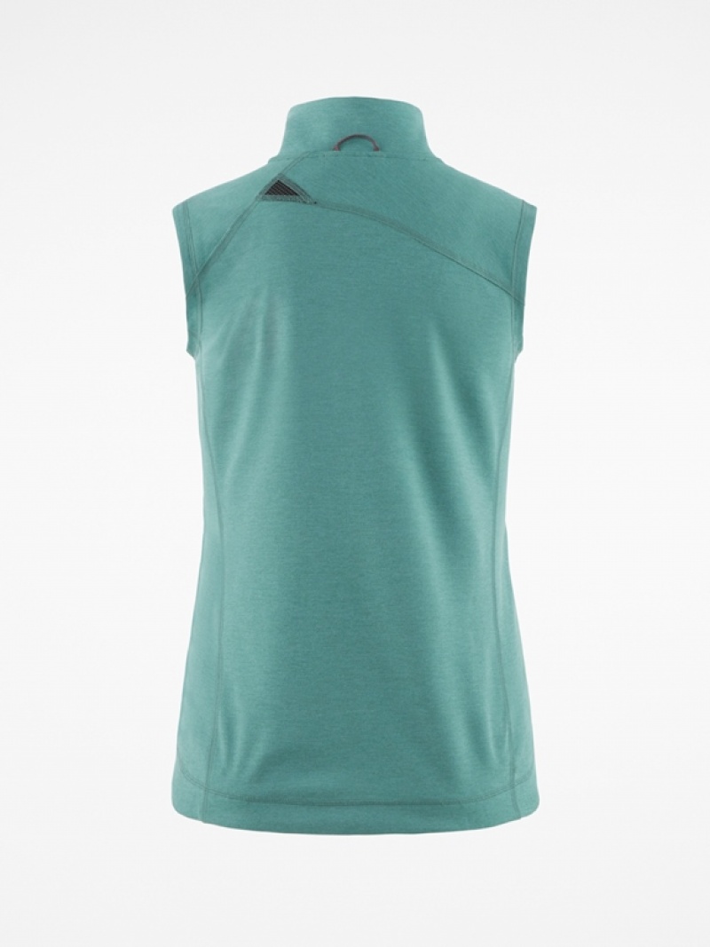 Women Klättermusen Njorun Vest Green | 34058WJTK