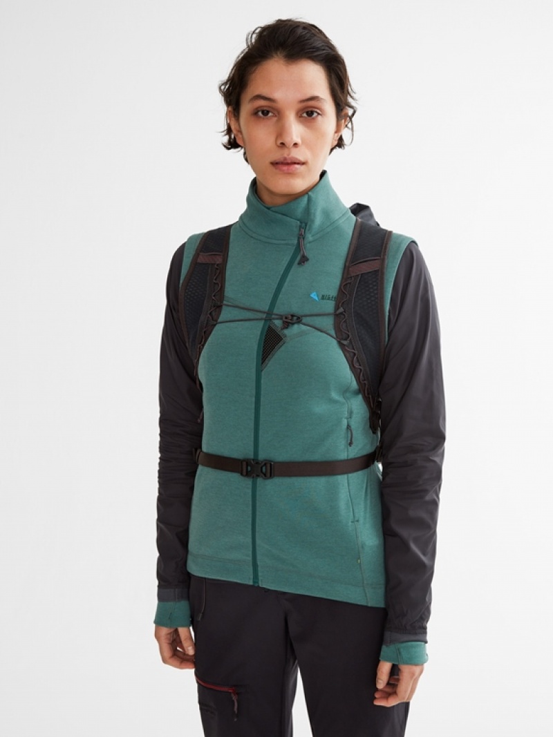 Women Klättermusen Njorun Vest Green | 34058WJTK