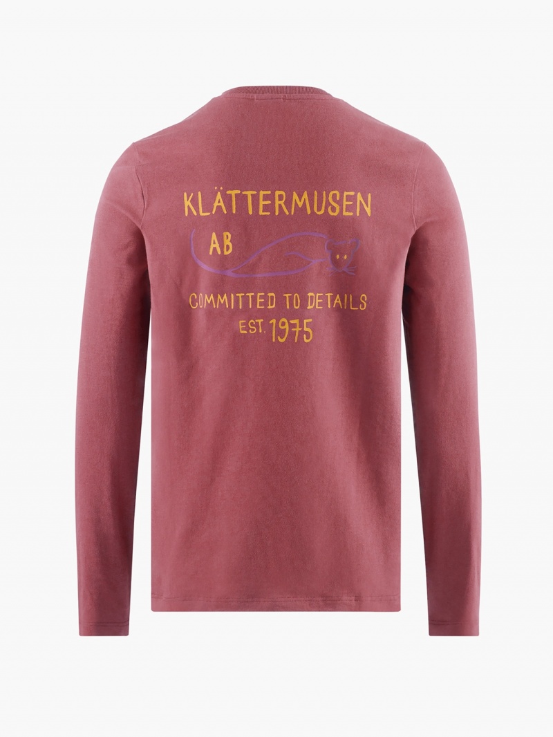 Women Klättermusen Runa Commitment 2.0 T-Shirt Red | 38746JREM