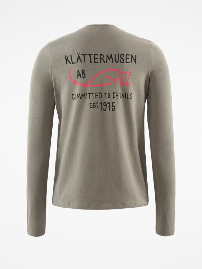 Women Klättermusen Runa Commitment T-Shirt Grey | 87301AXNW