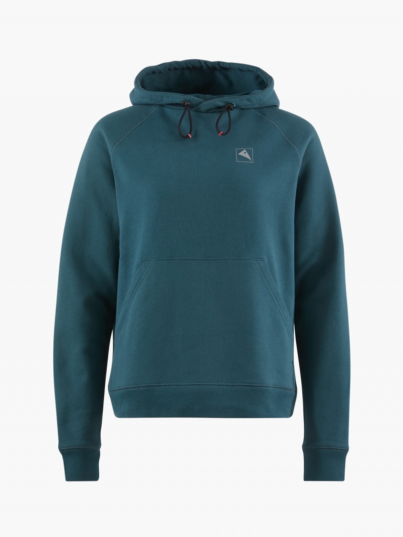 Women Klättermusen Runa Elements Hoodie Blue | 02753DWKC